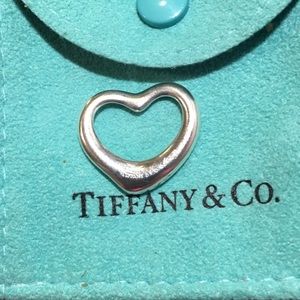Tiffany & co 16mm open heart pendant